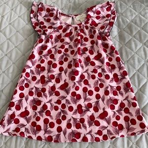Kate Spade little girls cherry ruffle dress